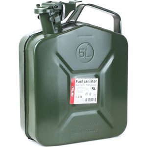 Metalen jerrycan - 5 liter - Met vergrendeling