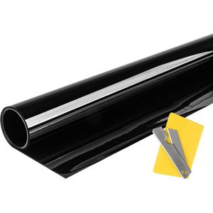 Auto raamfolie - Zelfklevend - 60% - 300 x 75cm - Zwart