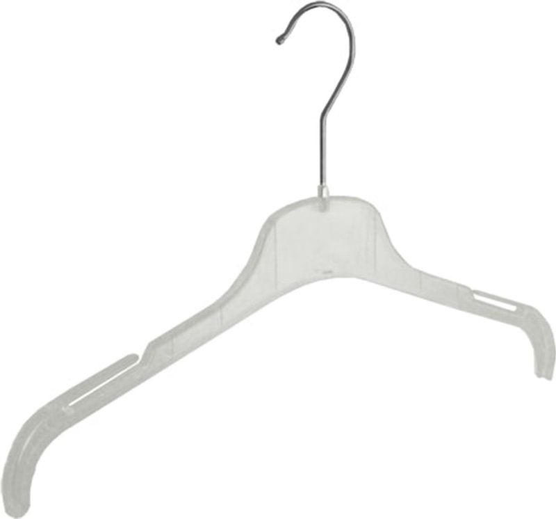 De Kledinghanger Gigant - F01/38 - Kledinghanger - Transparant - 20 Stuks - Blousehanger - Shirthanger - 38 cm