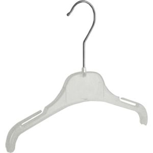 De Kledinghanger Gigant - Kledinghanger - Baby - F01/26 - 50 Stuks - Blousehanger - Shirthanger - Kunststof - Transparant - Rokinkepingen - 26 cm - Kleerhanger - Babybügel - F01-Serie (F01/26_02/50)