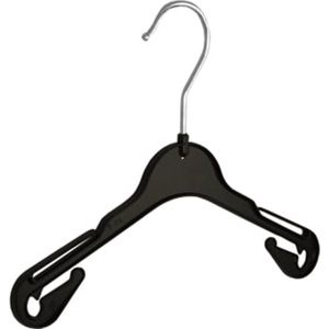 De Kledinghanger Gigant - Kledinghanger - Baby - T26 - 40 Stuks - Blousehanger - Shirthanger - Kunststof - Zwart - Rokinkepingen - 26 cm - Kleerhanger - Babybügel - T-Serie (T26_00/40)