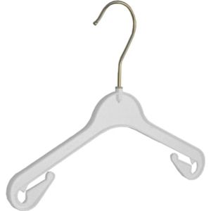 De Kledinghanger Gigant - Kledinghanger - Baby - NA26 - 60 Stuks - Blousehanger - Shirthanger - Kunststof - Wit - Rokinkepingen - 26 cm - Kleerhanger - Babybügel - NA-Serie (NA26_01/60)