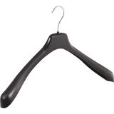 De Kledinghanger Gigant - Mantelhanger - Zwart - EU-Serie - 30 Stuks - Kunststof - Schouderverbreding 4 cm - 50 cm