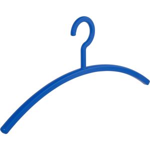 De Kledinghanger Gigant - Garderobehanger - Jassenhanger - Volwassenen - 6351 - 6 Stuks - Primus - Kunststof - Blauw - 45 cm - Kledinghanger - Kleerhanger (6351_12/6)