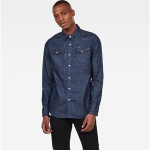 G-Star RAW - 3301 Slim - Overhemd - Blauw