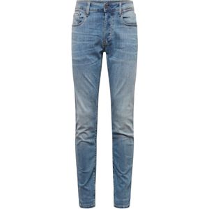 G-Star RAW - 3301 Slim Fit Jeans - Light Indigo - Elastaan - Riemlussen