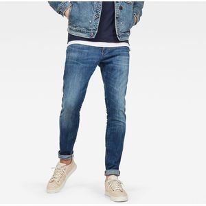 G-star - Revend Skinny - Spijkerbroek - Indigo - Katoen/Elastaan
