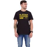 G-STAR - Raw Graphic Slim - T-shirt - Zwart - Rechte Pasvorm
