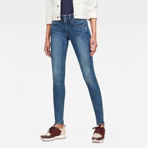 G-Star Raw Lynn Mid Super Skinny Jeans Jeans dames,Blue (faded blue 9136-A889),23W / 28L