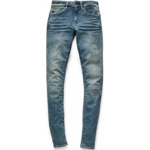 G-STAR RAW Dames Jeans Midge Zip Mid Taille Skinny, Blauw (Lt Vintage Aged Destroy 8968-9114)