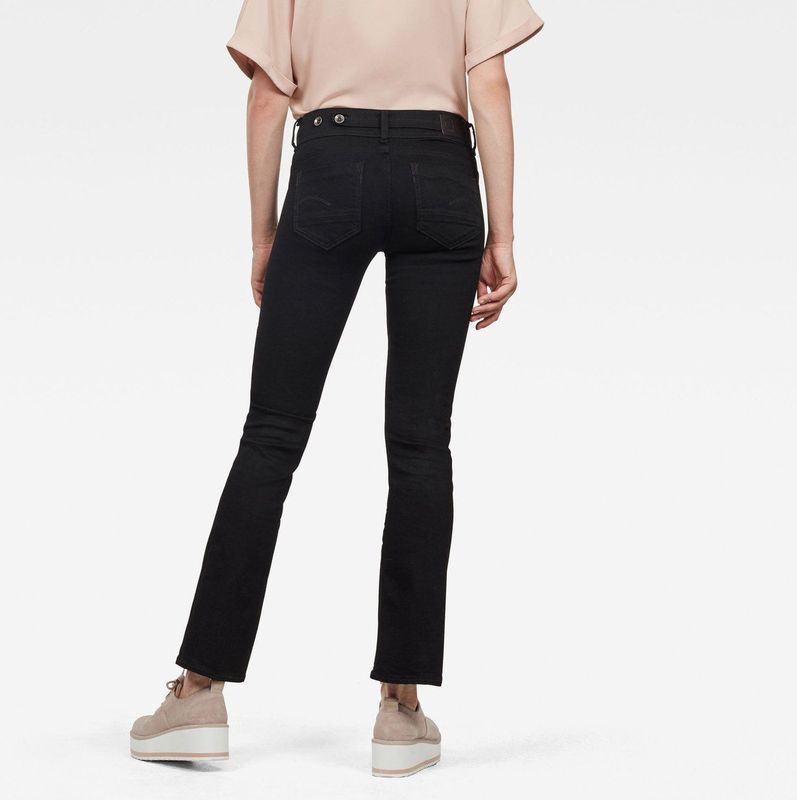 G Star - Midge Saddle Bootleg Jeans - Blauwzwart - Katoenmix