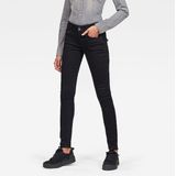 G-star Midge Cody Mid Waist Skinny Jeans Zwart Vrouw