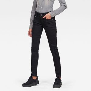 G-star Midge Cody Mid Waist Skinny Jeans Zwart Vrouw
