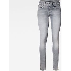 G-STAR Lynn Mid Waist Skinny Jeans - Dames - Faded Industrial Grey