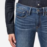 G-Starvoor vrouwen. D05889-6553-A889 Jeans 3301 Mid Skinny blauw (23/28), Casual, Katoen, Denim
