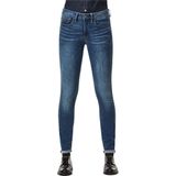 G-Starvoor vrouwen. D05889-6553-A889 Jeans 3301 Mid Skinny blauw (23/28), Casual, Katoen, Denim