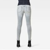 G-star - 3301 Mid Skinny Spijkerbroek - Grijs - Superstretch Denim