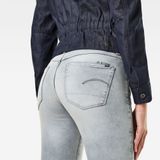 G-star - 3301 Mid Skinny Spijkerbroek - Grijs - Superstretch Denim