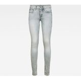 G-star - 3301 Mid Skinny Spijkerbroek - Grijs - Superstretch Denim