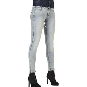 G-Starvoor vrouwen. D05889-9882-6013 Jeans 3301 Mid Skinny grijs (23/28), Casual, Katoen, Denim