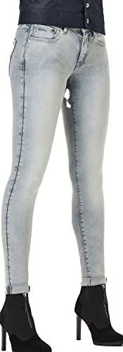 G-Starvoor vrouwen. D05889-9882-6013 Jeans 3301 Mid Skinny grijs (23/28), Casual, Katoen, Denim