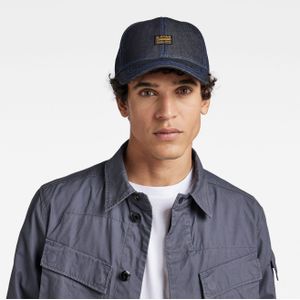 G-STAR RAW Denim Baseball Cap voor heren, blauw (Raw Denim D17890-B988-001), één maat, blauw (Raw Denim D17890-B988-001), Eén maat