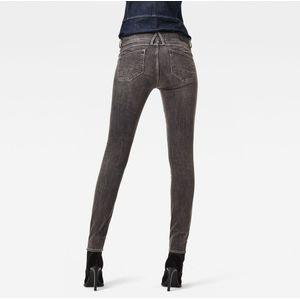 G-Starvoor vrouwen. D06746-C619-424 Jeans Lynn Mid Skinny blauw (25/30), Casual, Katoen, Denim