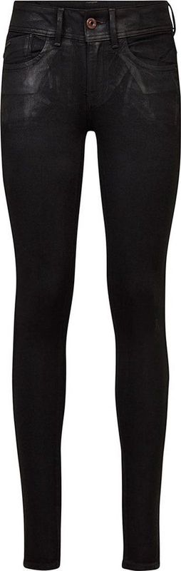 G-STAR Lynn Mid Waist Skinny Jeans - Dames - Black Radiant Cobler