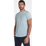 Shirt - Effen - Jersey - Ronde Hals - Kwartmouw - Normale Pasvorm