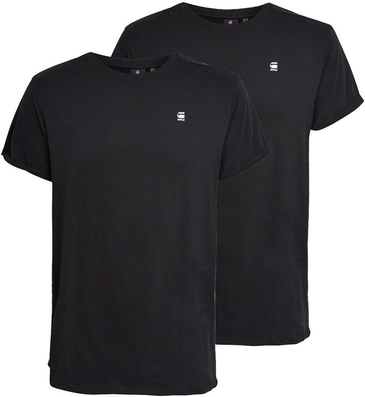 G Star RAW - T-shirt - Peached Compact Jersey - Zwart - Biologisch Katoen