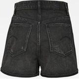 G-Star RAW Broek Tedie Ultra High Short Worn In Tar Black Restored Dames