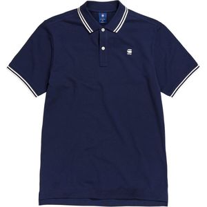 G-Star Raw Dunda Slim Stripe Polo S s Polo's T-shirts Heren - Polo shirt - Blauw