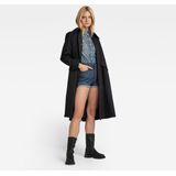 G-star - Rider Trenchcoat - Zwart - Waterafstotend Canvas