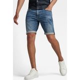 G-Star Raw 3301 Slim Short Broeken Heren - Blauw