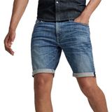G-Star Raw 3301 Slim Short Broeken Heren - Blauw
