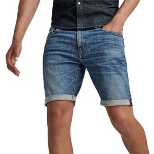 G-Star Raw 3301 Slim Short Broeken Heren - Blauw