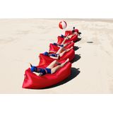 Fatboy Lamzac The Original Version 3.0 Inflatable Lounger with Carry Bag, Red