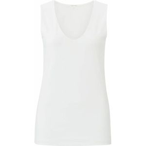 Yaya - Round V-neck - Singlet - Wit - Dames