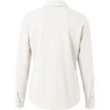 YAYA Blouse - Wit - Effen - Halslijn: Kraag