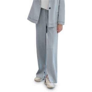 YAYA Soft melange tailored trousers grijs (Maat: 42) - Mélange