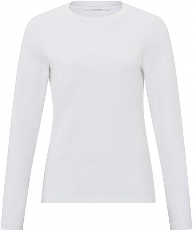 Yaya - Top - Wit - Dames - Lange Mouwen