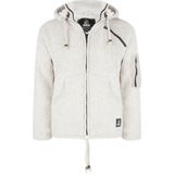 Shakaloha - M Crush Ziphood - Vest - Beige - Gemaakt van Schapenwol met Polyester Fleece voering