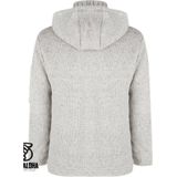 SHAKALOHA - M Chuck Ziphood - Vest - Grijs - Schapenwol en Polyester Fleece