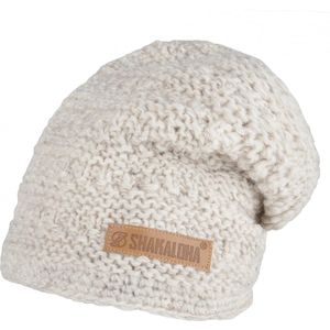 Shakaloha Gebreide Wollen Muts Heren & Dames Beanie Hat van schapenwol met polyester fleece voering - Boa Beanie Beige Unisex - One Size Wintermuts