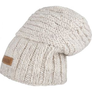 Shakaloha Gebreide Wollen Muts Heren & Dames Beanie Hat van schapenwol met polyester fleece voering - Ben Beanie Beige Unisex - One Size Wintermuts