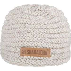 Shakaloha Gebreide Wollen Muts Heren & Dames Beanie Hat van schapenwol met polyester fleece voering - Billy Beanie Beige Unisex - One Size Wintermuts