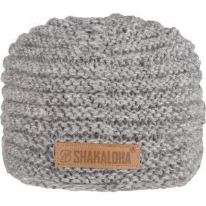 Shakaloha Gebreide Wollen Muts Heren & Dames Beanie Hat van schapenwol met polyester fleece voering - Billy Beanie Grey Unisex - One Size Wintermuts
