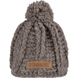 Shakaloha Gebreide Wollen Muts Heren & Dames Beanie Hat van schapenwol met polyester fleece voering - Boss Beanie LBrown Unisex - One Size Wintermuts