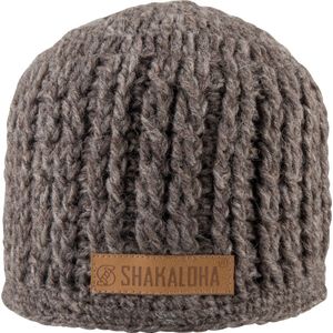 Shakaloha Gebreide Wollen Muts Heren & Dames Beanie Hat van schapenwol met polyester fleece voering - Birk Beanie LBrown Unisex - One Size Wintermuts