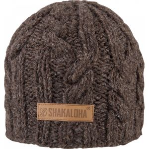 Shakaloha Gebreide Wollen Muts Heren & Dames Beanie Hat van schapenwol met polyester fleece voering - Buddy Beanie LBrown Unisex - One Size Wintermuts